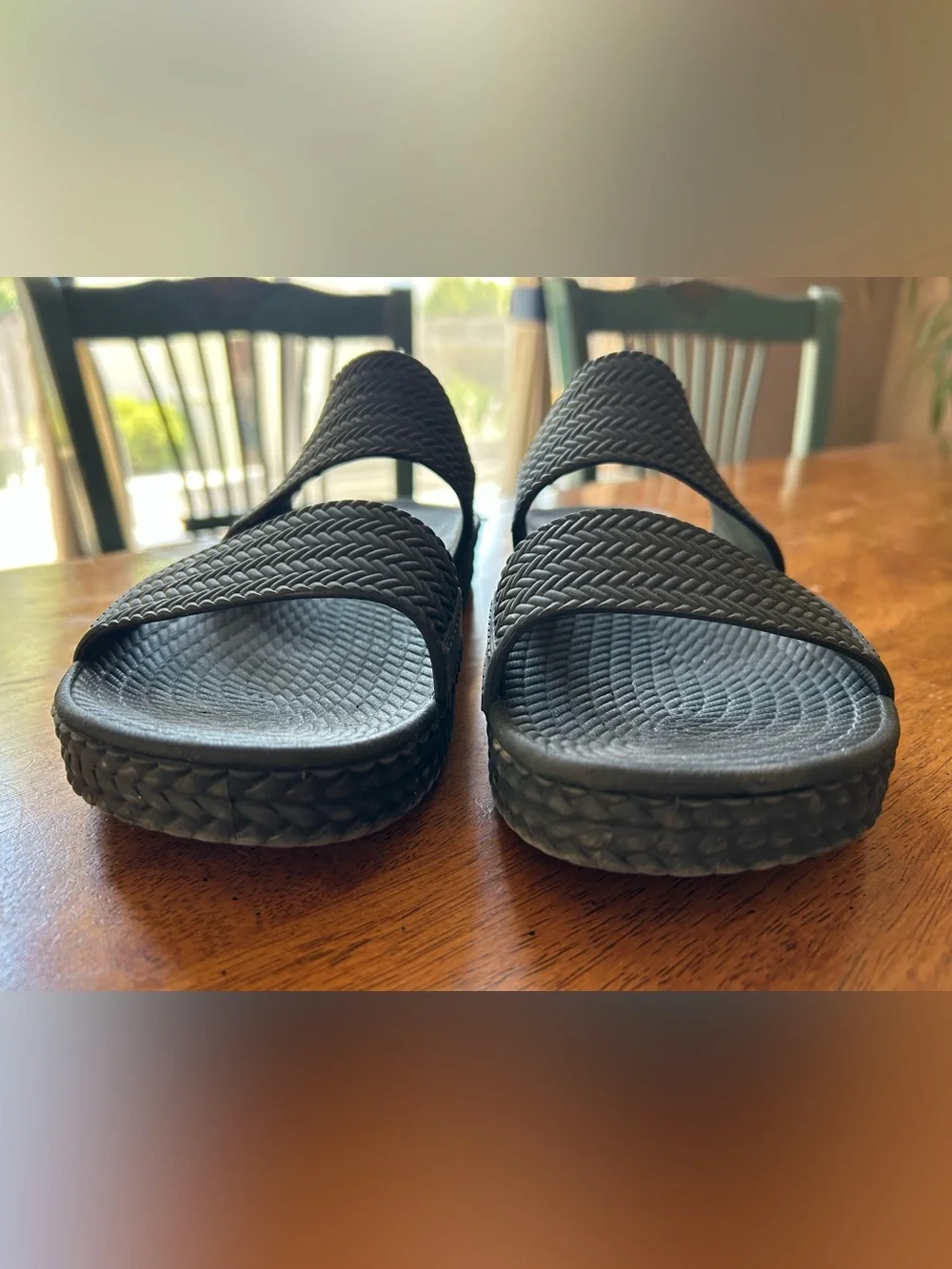 Reef Women's Water Vista Slide Slip-On Sandals Black Sz 8